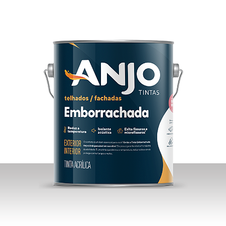 Tinta Acrílica Emborrachada Anjo - 3,6 litros