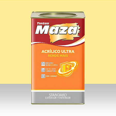 Tinta Acrílico Ultra Maza (cores claras) - 18 litros