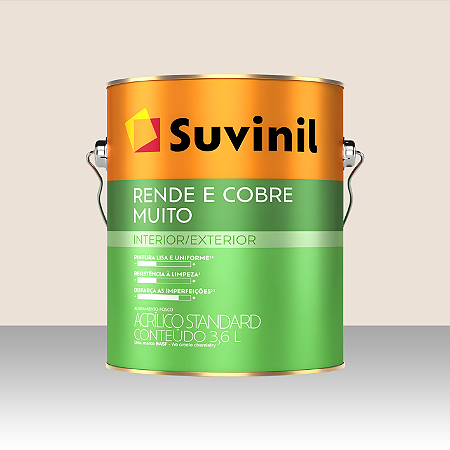 Tinta Suvinil Rende e Cobre Muito - 3,6 litros