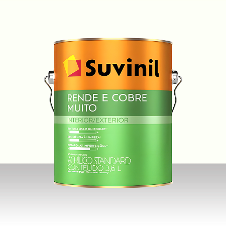 Tinta Suvinil Rende e Cobre Muito (Branco) - 900 ml