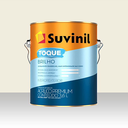 Tinta Suvinil Toque Brilho - 3,6 litros