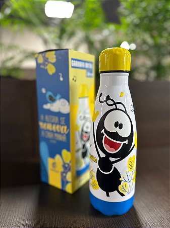GARRAFA TÉRMICA METAL NEO 350ML FE1 - SMILINGUIDO A ALEGRIA