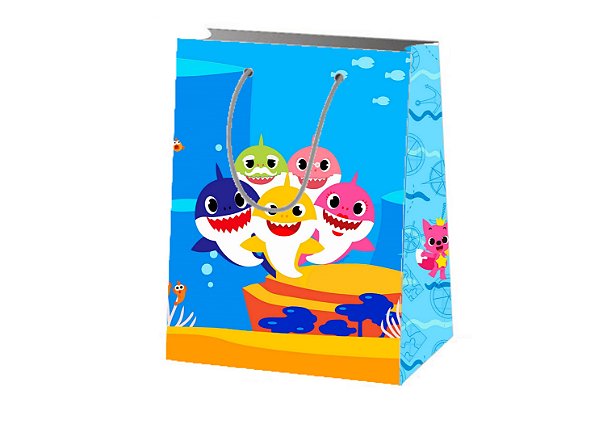 Sacola de Papel Personalizada Baby Shark
