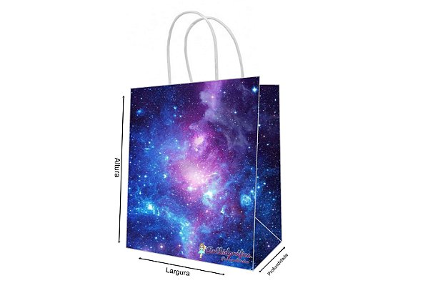 Sacola de Papel Personalizada Galaxia