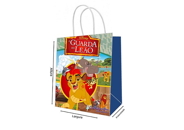 Sacola de Papel Personalizada Guarda do Leão