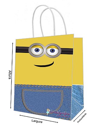 Sacola de Papel Personalizada Minnion