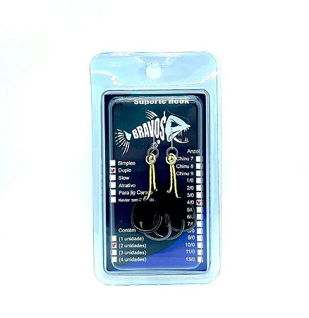 Suporte Hook 4/0 Duplo (2 unidades)