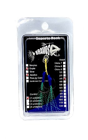 Suporte Hook 3/0 Duplo com Flash Atrativo
