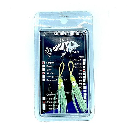 Suporte Hook 1/0 Simples com Lula Atrativa (2 unidades)