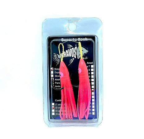 Suporte Hook 5/0 Simples com Lula Atrativa (2 unidades)