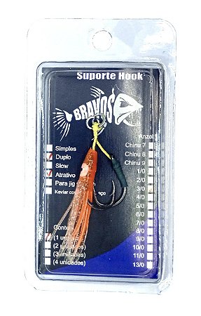 Suporte Hook 3/0 Duplo (com Lula Atrativa)