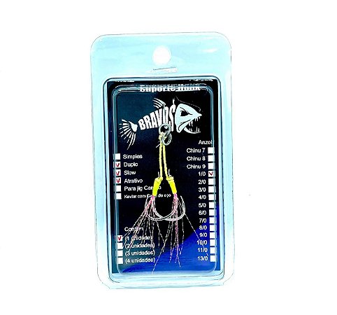 Suporte Hook 1/0 Slow Duplo com Flash Atrativo