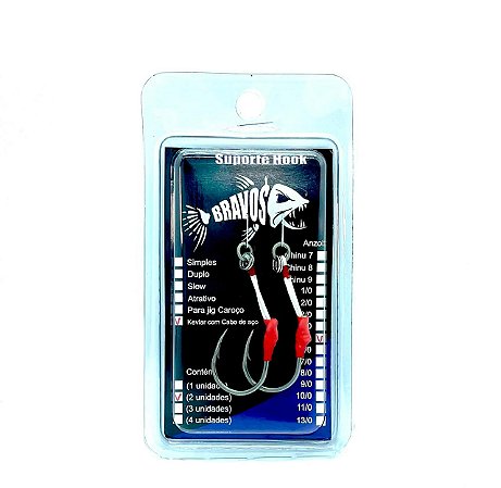 Suporte Hook 5/0 (Kevlar com cabo de Aço) (2 uni)