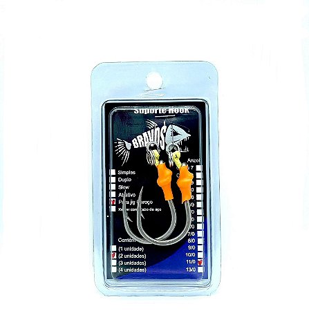 Suporte Hook 11/0 para Jig Caroço (2 unidades)