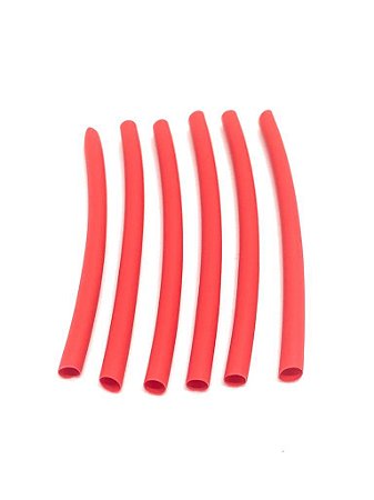 Termo Retratil 3,2mm Vermelho (40 cm)