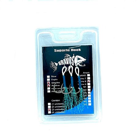 Micro Suporte Hook Simples (Chinu 8) com Flash Atrativo (3 unidades)