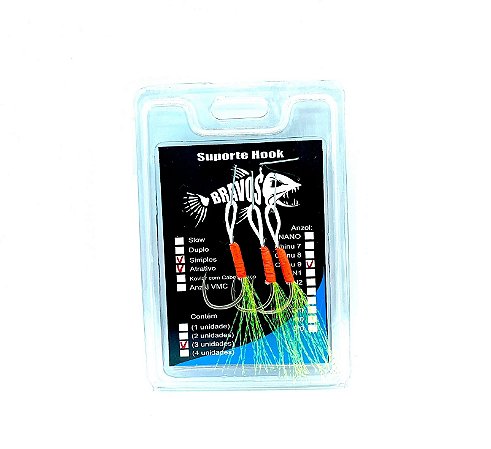 Micro Suporte Hook Simples (Chinu 9) com Flash Atrativo (3 unidades)