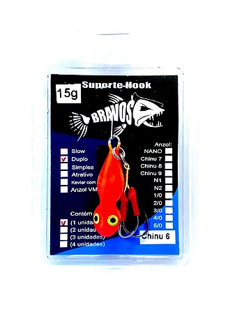 Jig 15g Corujinha com Suporte Hook Chinu 6
