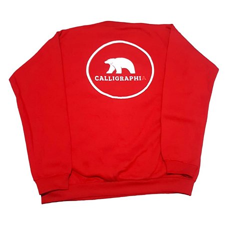 CALLIGRAPHIA  GOLA CARECA  VERMELHA A3X  UNISSEX