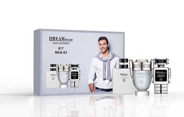 003 - Kit 3 peças 001/116/296 Masculino - Dream Brand Collection 25ml