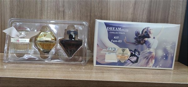 003 - Kit 3 peças 69/105/177 Feminino - Dream Brand Collection 25ml