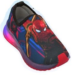 TENIS BEBE COM LUZ PERSONAGEM MARINHO