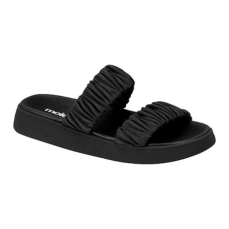 SANDALIA PAPETE RASTEIRA MOLECA PRETA FEMININO ORIGINAL