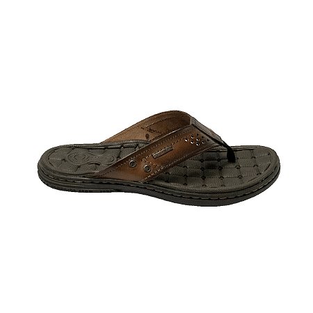 CHINELO MASCULINO CHINELO PEGADA COURO NATURAL ANILINA PINHÃO