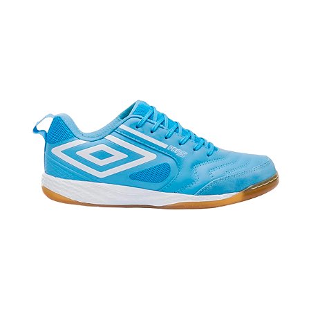 CHUTEIRA FUTSAL UMBRO PRO 5 BUMP AZUL BRANCO