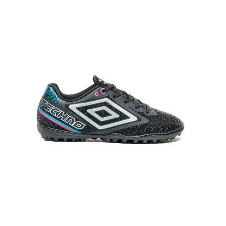 CHUTEIRA FUTSAL UMBRO TECHNO II JR PTO/CNZ/AZL