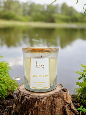 Vela Aromática Luxo Cascas e Folhas 170G