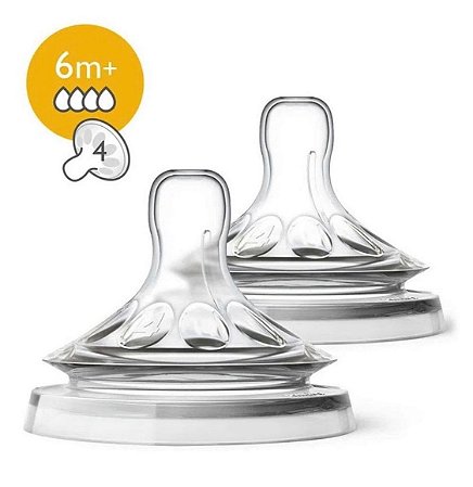 Bico Mamadeira Pétala nº 4 - 2 unidades - Philips Avent