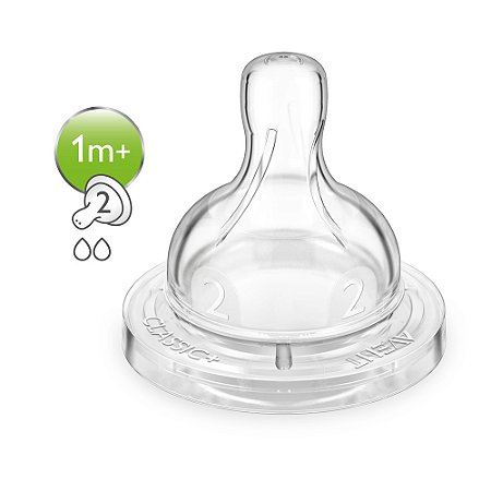 Bico Mamadeira Anti Colic Nº 02 - 2 Unidades - Philips Avent