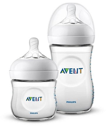 Kit Mamadeira Pétala 125 + 260 ml Transparente - Philips Avent