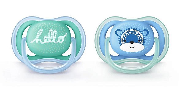 Chupeta Ultra Air Dupla Decorada Menino - 6 a 18 meses - Philips Avent