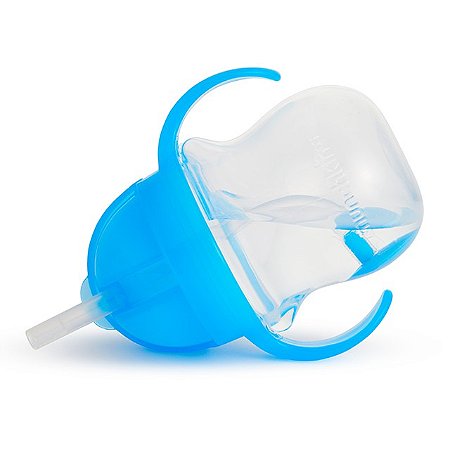 Copo de Treinamento com Canudo Click Lock Azul -  Munchkin