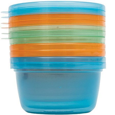 Kit 6 Potes Para Papinha Azul  - Buba
