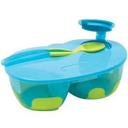Kit Refeição Com Divisória Azul - Buba