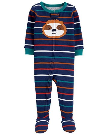 Pijama com pezinho Bicho Listrado - 18m (12 a 18 meses) - Carter's