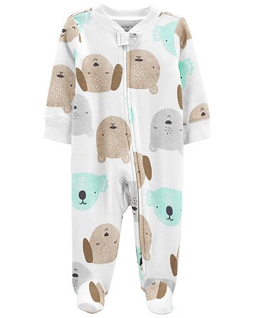 Pijama com pezinho Dog Verde Claro - 9m (6 a 9 meses) - Carter's