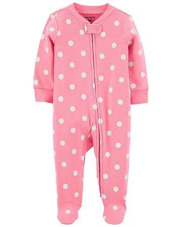 Pijama com pezinho Poa Rosa - 2T (2 a 3 anos) - Carter's