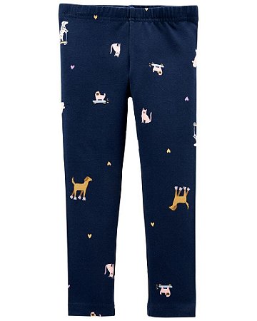 Calça Legging Dog/Cat - 2T (2 a 3 anos) - Carter's