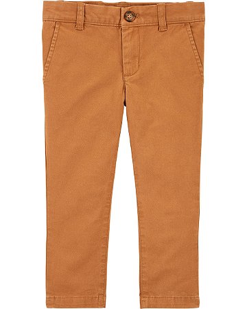 Calça de Tarja Marrom - 12m (9 a 12 meses) - Carter's