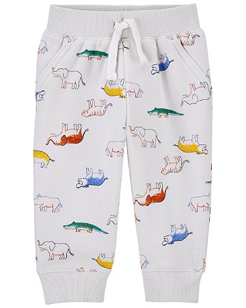 Calça Branca Dinossauros - 18m (12 a 18 meses) - Carter's