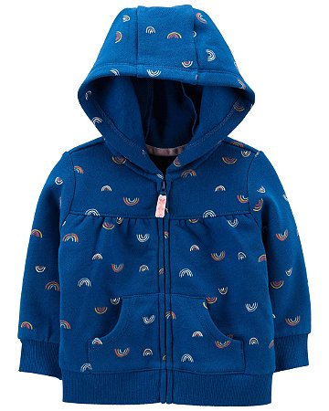 Moletom com Capuz Arco-íris - 3m (1 a 3 meses) - Carter's