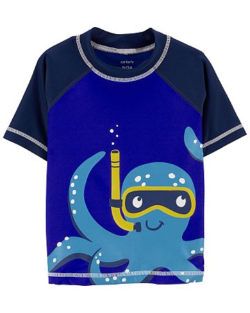 Camiseta UV Polvo Azul - 2T (2 a 3 anos) - Carter's