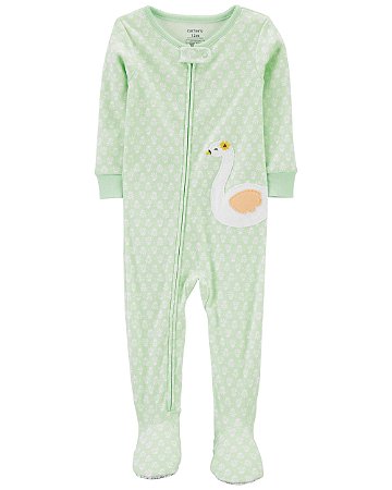 Pijama com pezinho Cisne Verde - 24m (18 a 24 meses) - Carter's