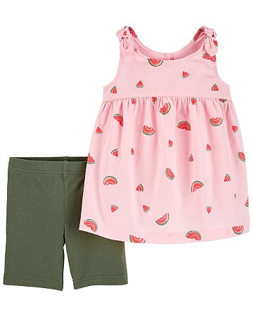 Conjunto 2 Peças Blusa Melancia - 24m (18 a 24 meses) - Carter's