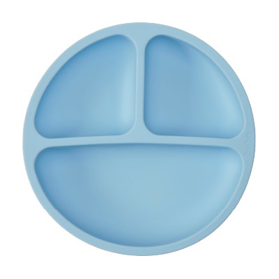 Prato em silicone com Ventosa Azul - Buba
