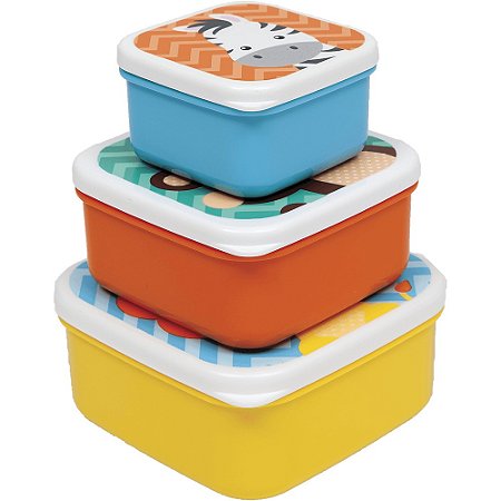Kit 3 potinhos Animal Fun - Buba